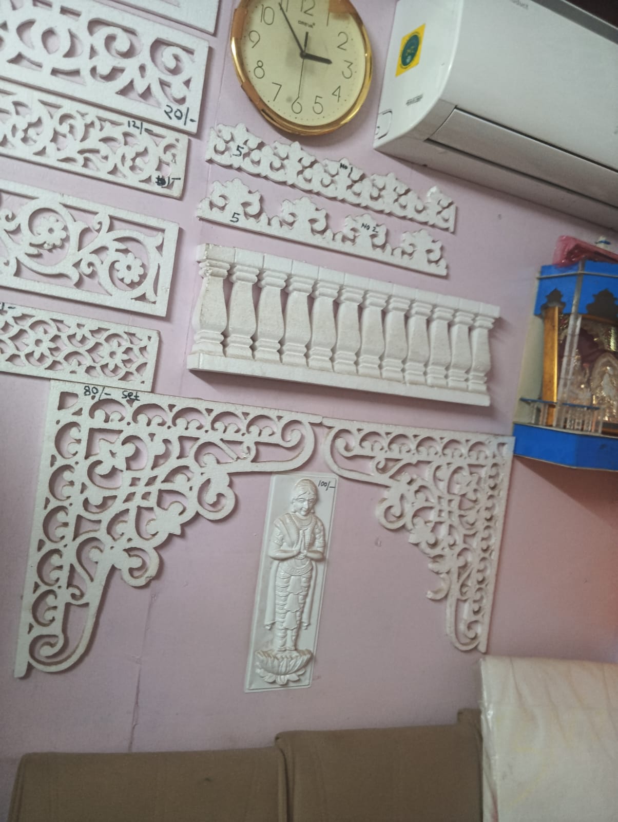 Decorative thermocol artwork for wedding halls and receptions